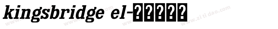kingsbridge el字体转换